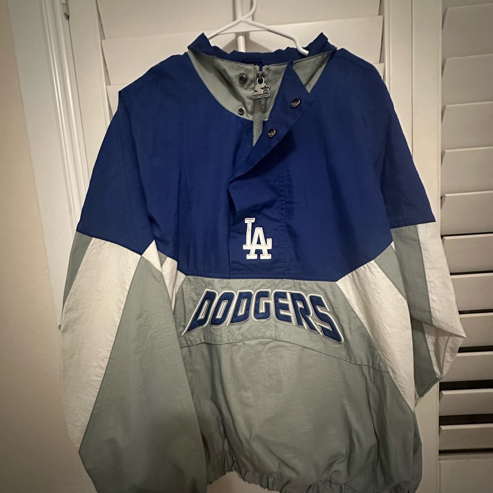 “Los Angeles Dodgers”Starter Blue and Gray Jacket